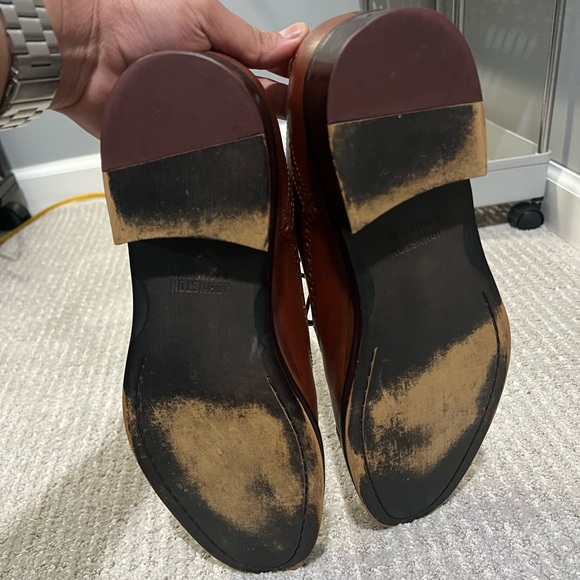 Johnston & Murphy Conard Cap Toe Brogue Oxfords Tan Size 9.5 D - Picture 8 of 9